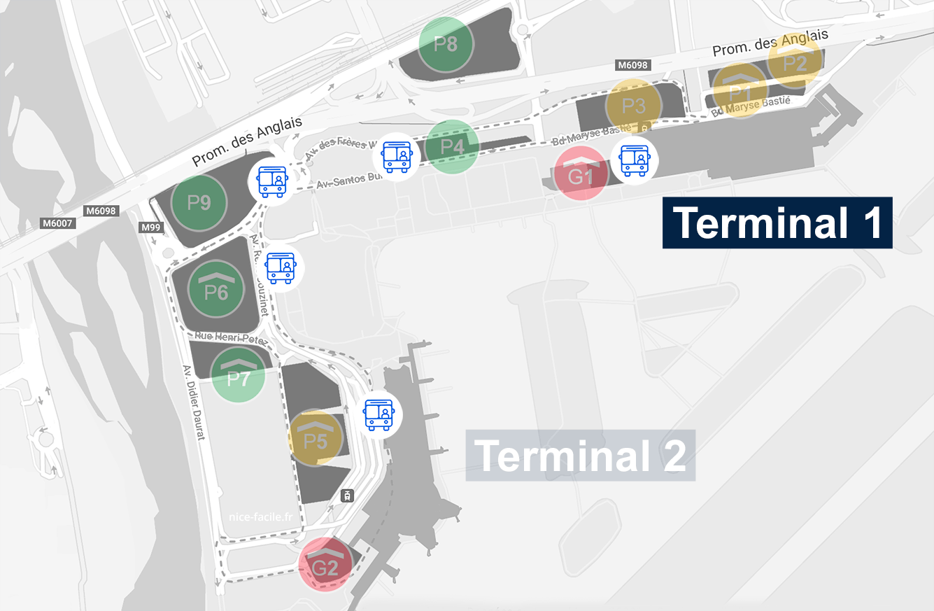 Plan Aeroport Nice Terminal1 
